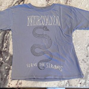 NIRVANA Kids Gray Snake Graphic Tee